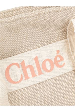 Beige calf leather shoulder bag CHLOE' KIDS | C20424Z40